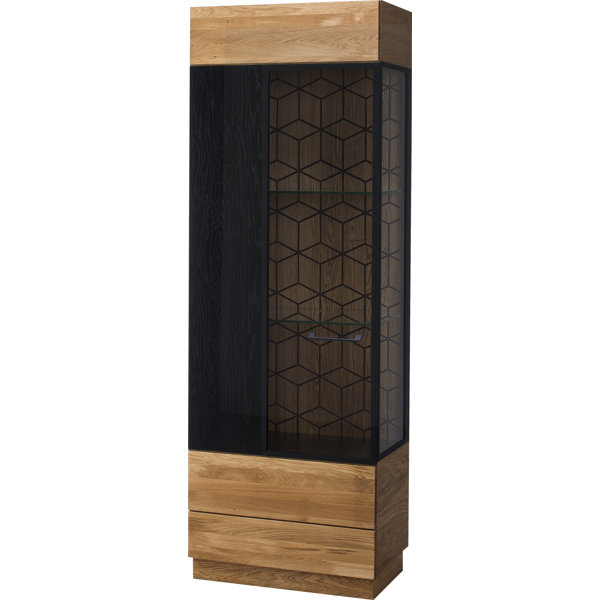 Williston MOSAIC Manufactured + Solid Oak Wood 1Door Display